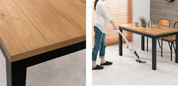 楽天市場】ダイニングこたつ 幅120cm 布団いらず 木製 天然木