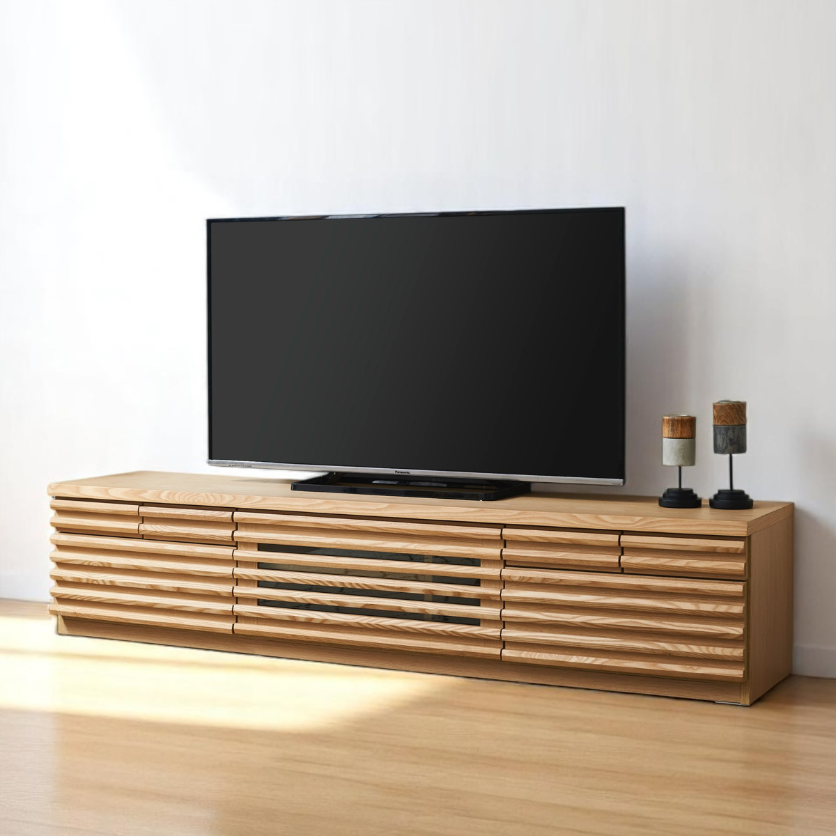 楽天市場】テレビ台 幅180cm ローボード 80型対応 天然木 完成品 （ TV