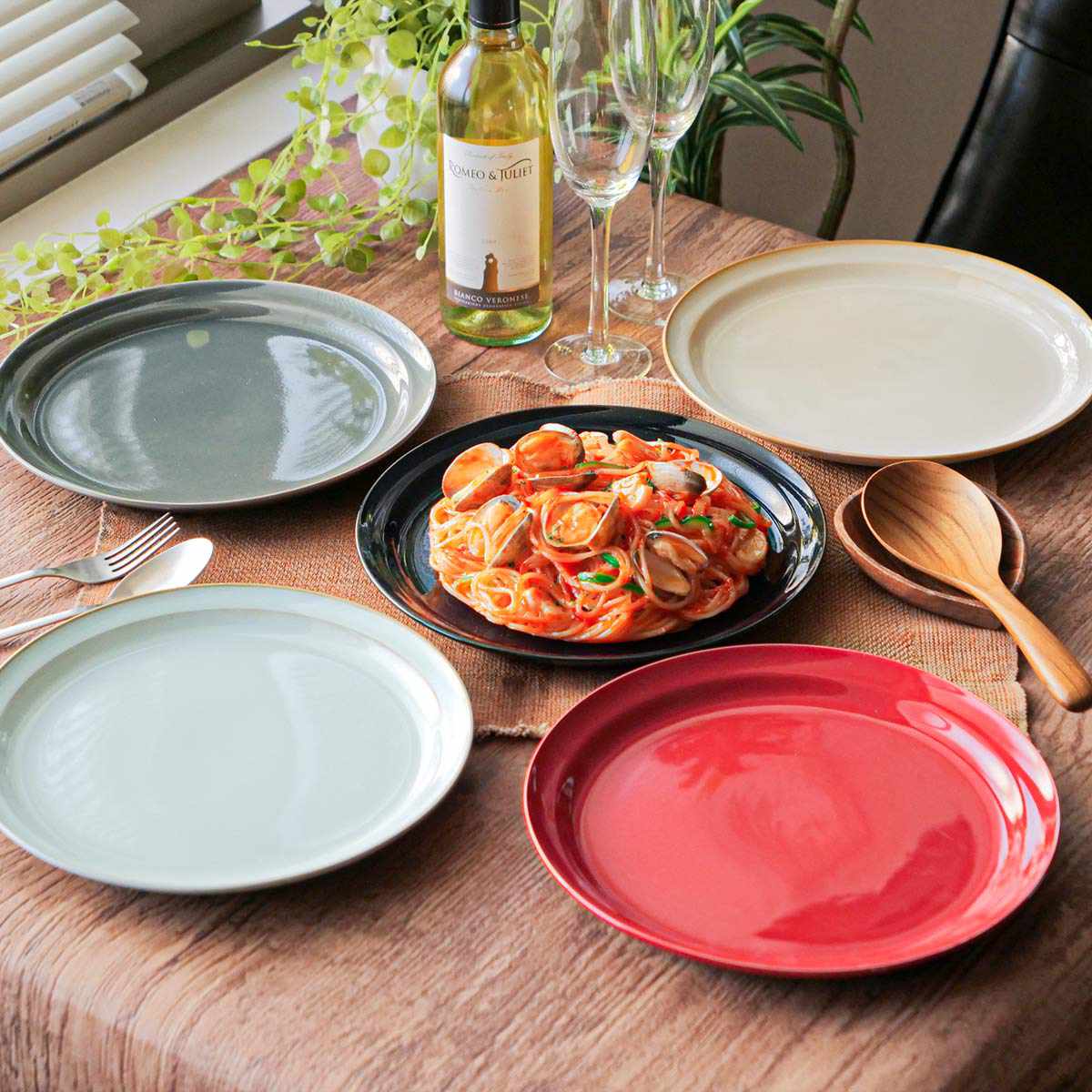 楽天市場】プレート 23cm HINATA 陶器 （ 食洗機対応 電子レンジ対応