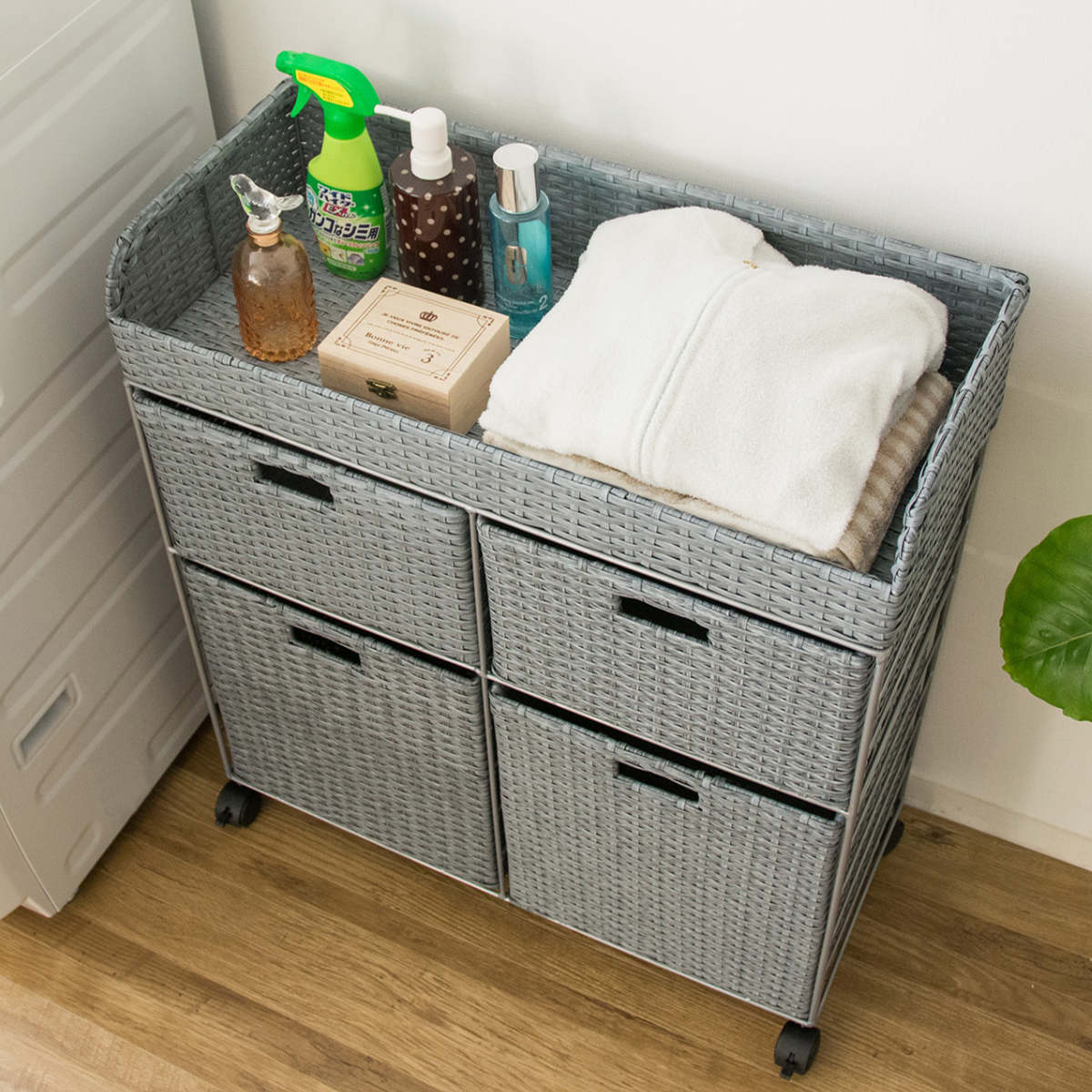 楽天市場】ランドリーチェスト Diario ラタン調 （ ランドリー