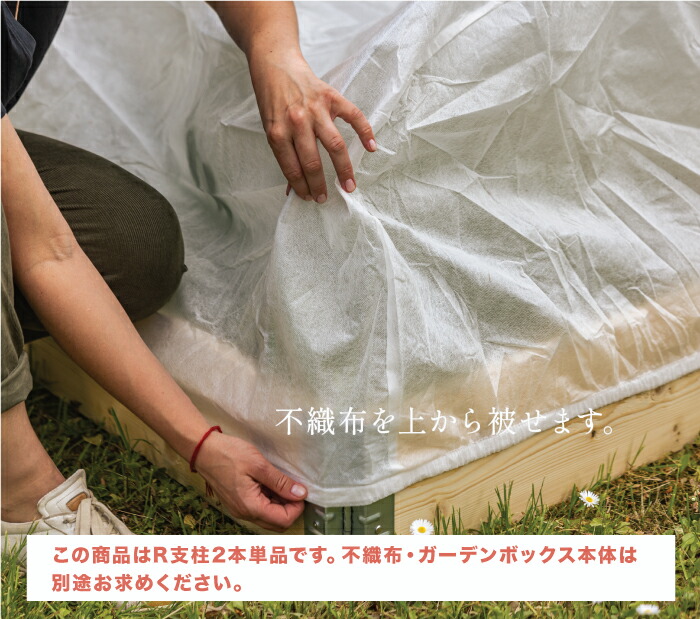 楽天市場】【ガーデンボックス オプション品】 保護カバー用 R支柱 2本
