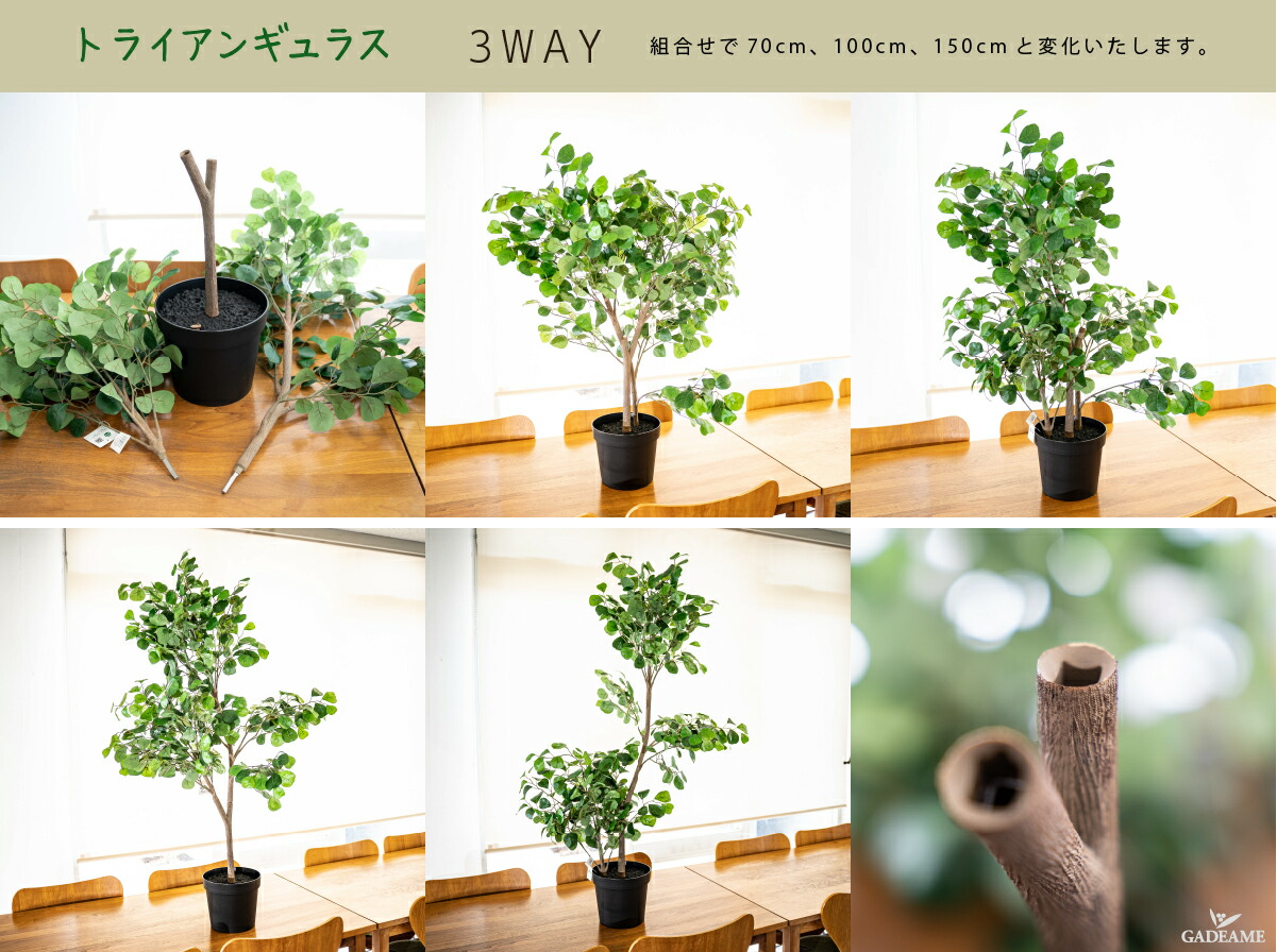 楽天市場】トライアンギュラス フェイクグリーン planeco H160cm KERN