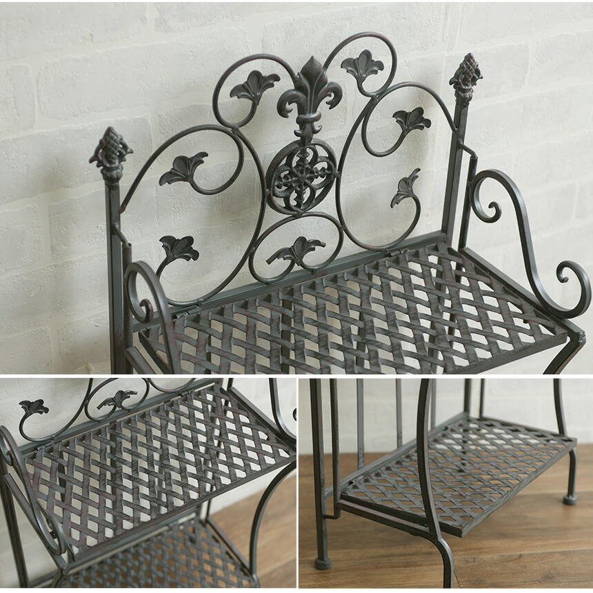 楽天市場】花台 アンティーク 屋外 おしゃれ アイアン フラワー