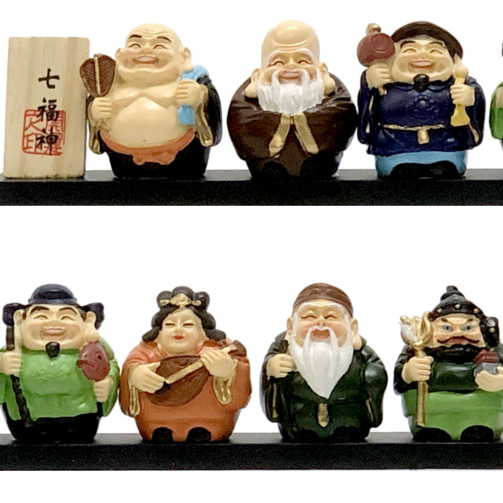 楽天市場】開運 七福神 置物 セット 37.5cm x 5cm x 6cm 縁起物
