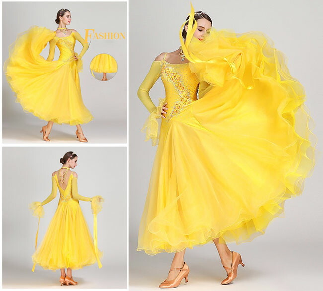 楽天市場】新作 社交ダンス衣装 社交ダンス モダンドレス ワルツダンス