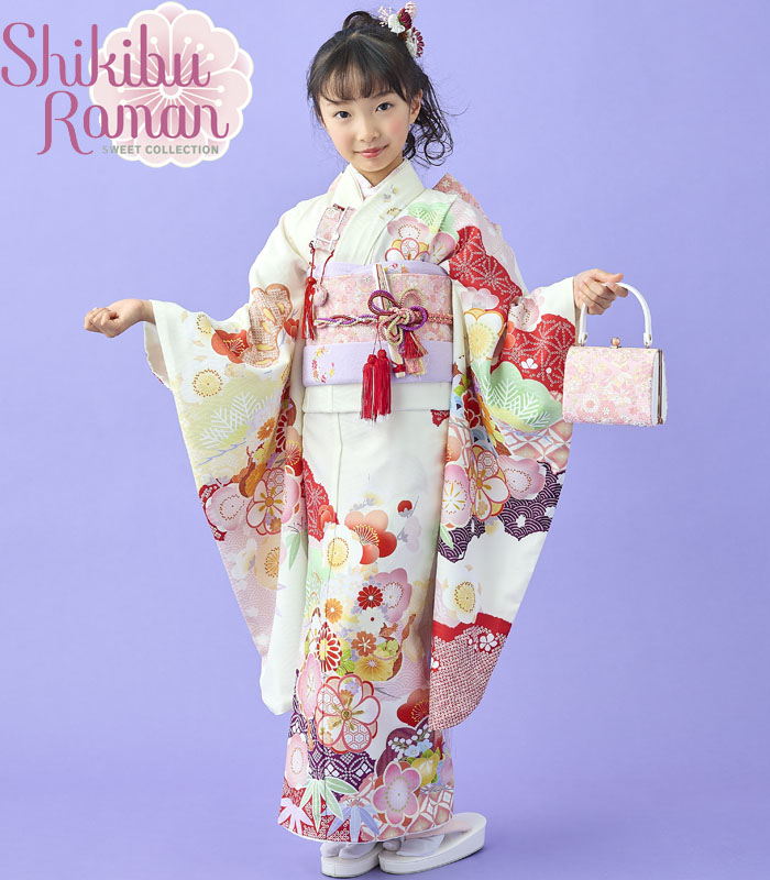 楽天市場】七五三 753 着物 7歳 女の子 四つ身着物 単品 式部浪漫