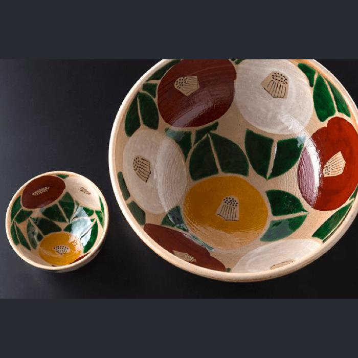 楽天市場】【ふるさと納税】【波佐見焼】魯山人写椿 大鉢 /抹 茶碗