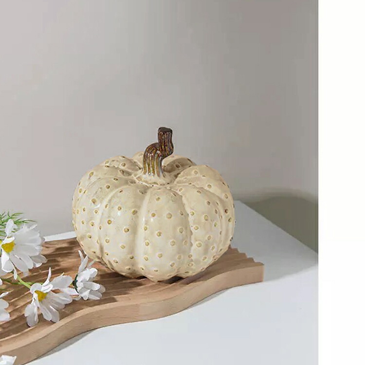 楽天市場】ハロウィン パンプキン かぼちゃ 雑貨 オブジェ 置物 陶器