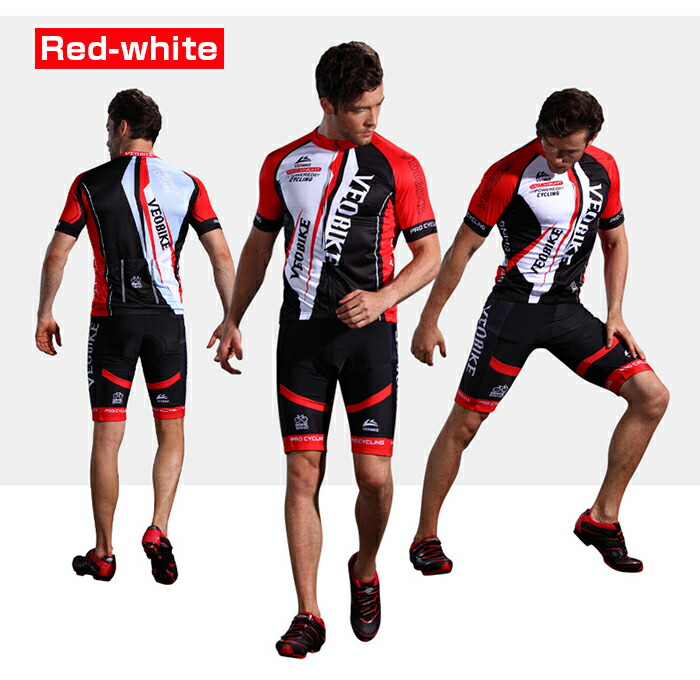 楽天市場】サイクルジャージ 上下セット 半袖ウエア サイクリング用