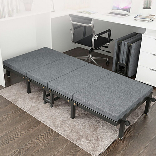 楽天市場】折りたたみベッド シングルベッド 簡易ベッド 四つ折り