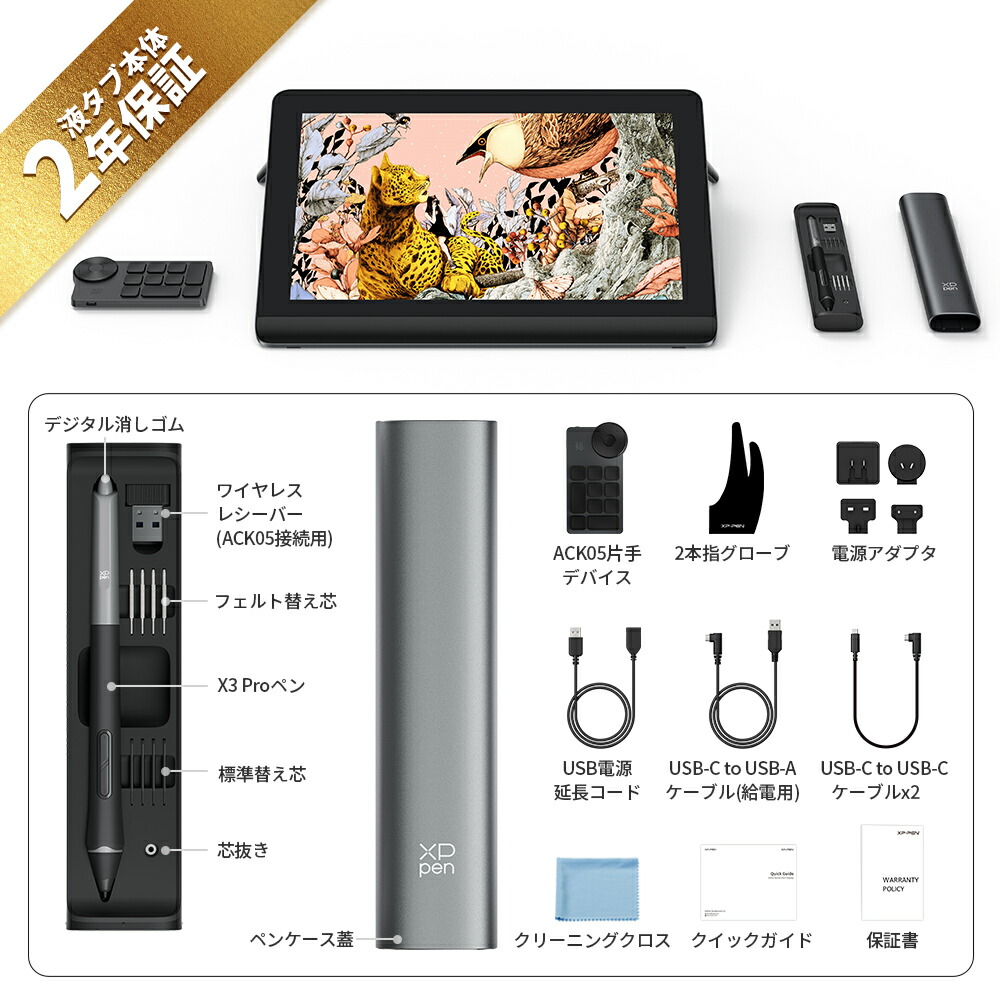 楽天市場】XPPen 液タブ Artist Pro 16 (Gen 2) X3 Proチップ搭載ペン