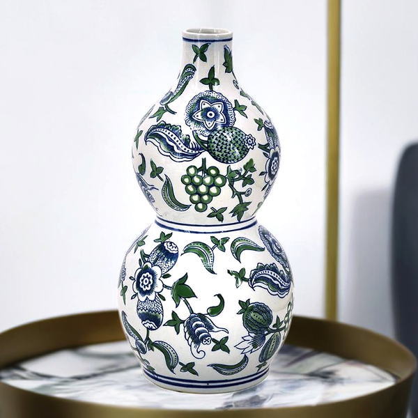 楽天市場】花瓶 おしゃれ 磁器 ひょうたん型 フラワーベース 上品