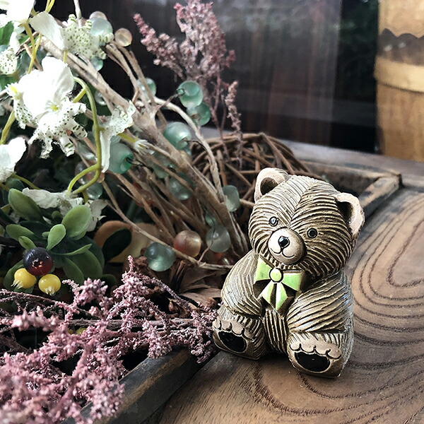 楽天市場】テディーベア 327陶器 置物 動物 くま クマ ヒグマ 熊 bear