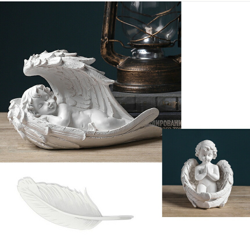 楽天市場】天使の小物入れ インテリア 置物 アクセサリー入れ 空間浄化