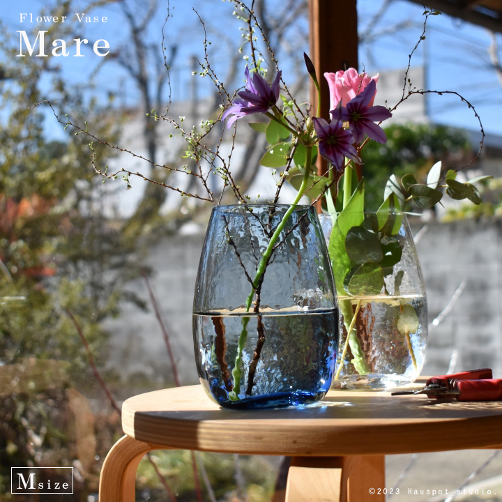 楽天市場】青 ガラス 花瓶の通販