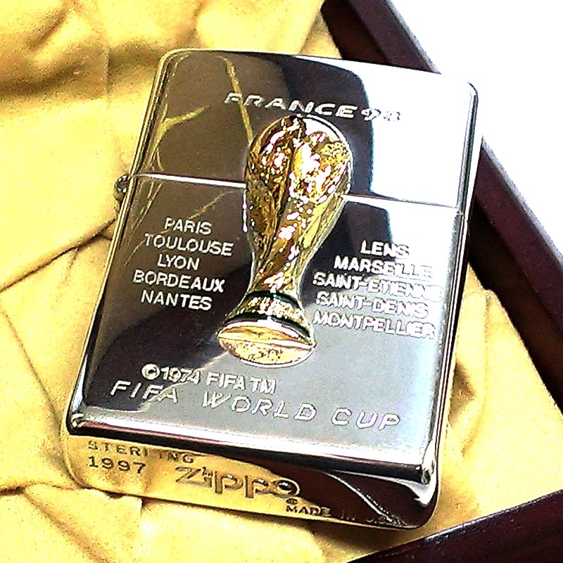 楽天市場】ZIPPO レア 一点物 純銀 スターリングシルバー FIFA