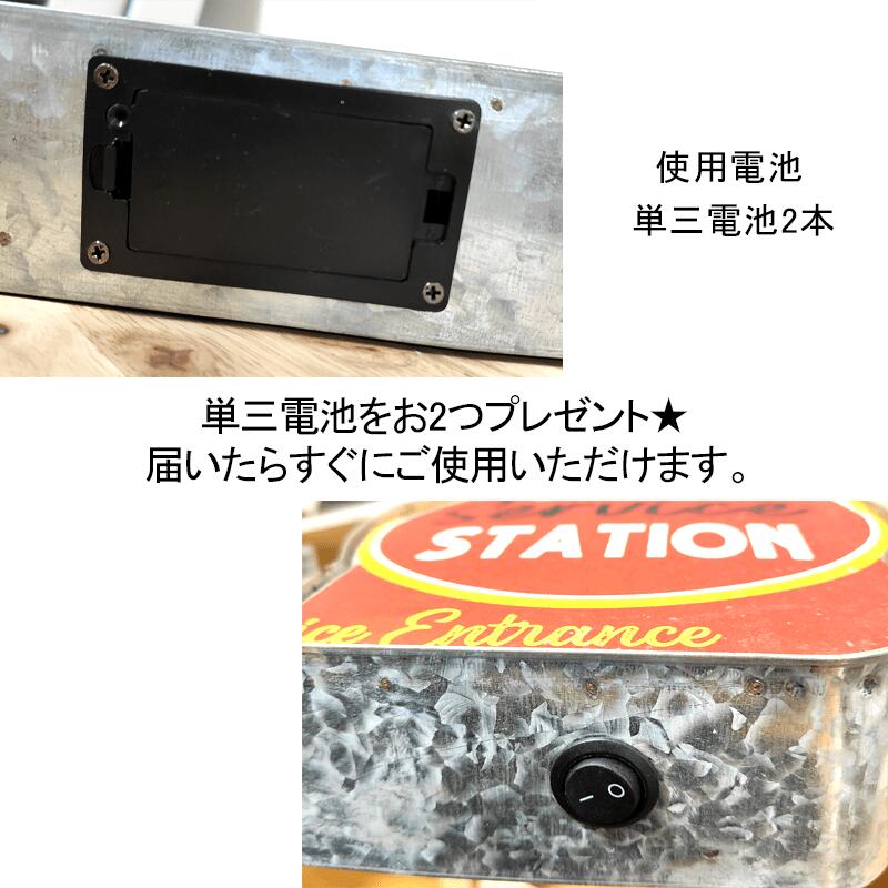 楽天市場】アメリカン クラシック LED Sign Full Service Station 電飾