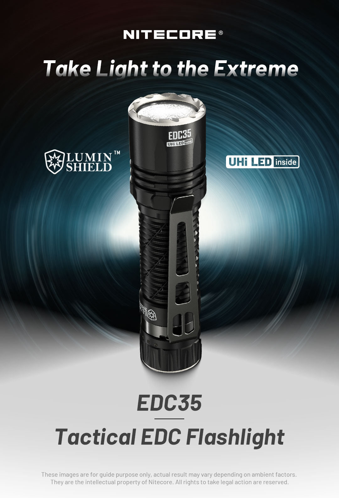 楽天市場】Nitecore EDC35 フラッシュライト 5000ルーメン USB-C充電式