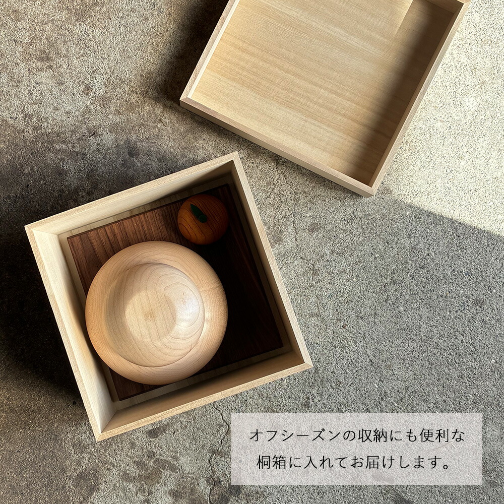 楽天市場】鏡餅 木製 Lサイズ 桐箱入り【予約販売】｜ ＼楽天