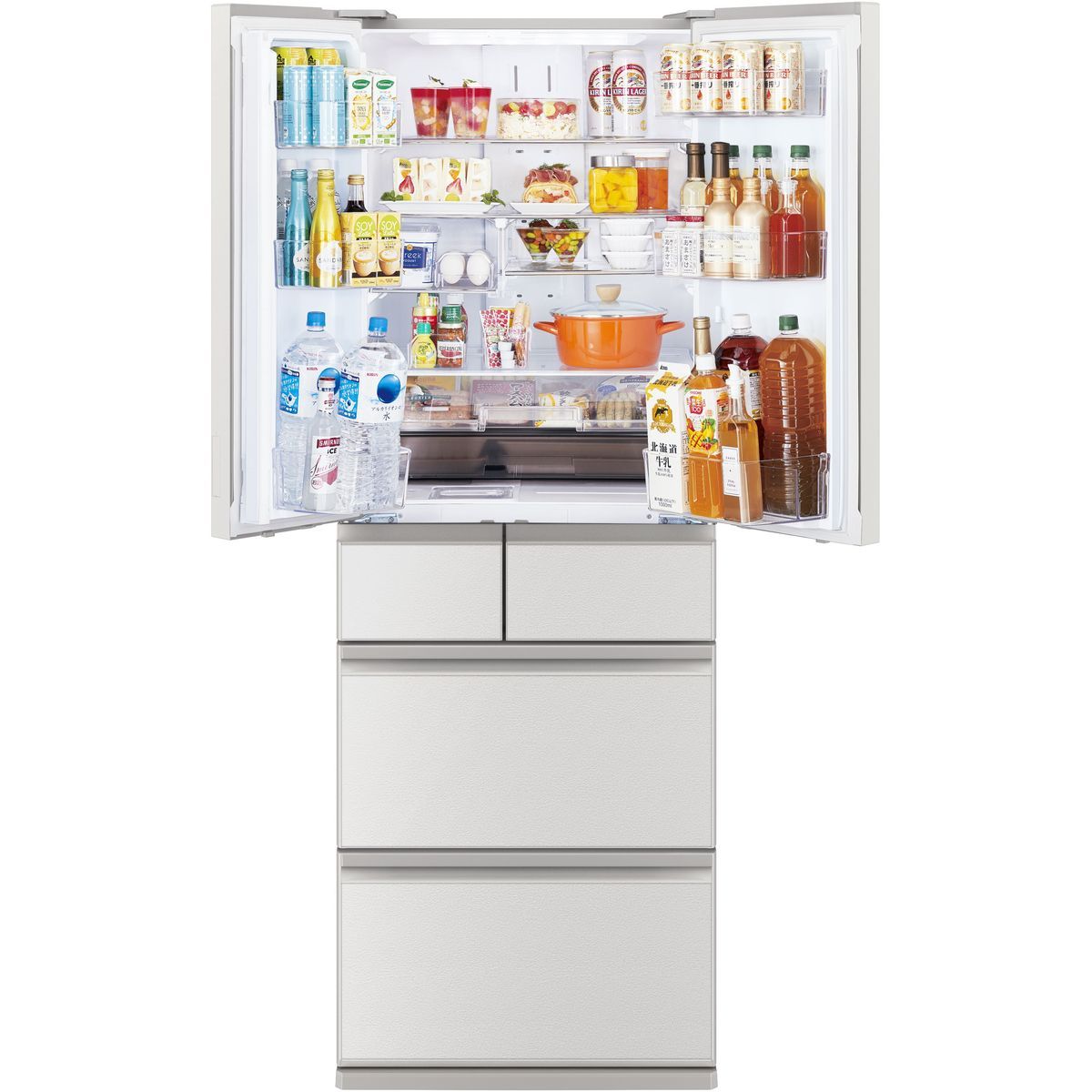 楽天市場】三菱電機 冷蔵庫 495L WZシリーズ 6ドア 真ん中冷凍室