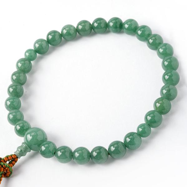 楽天市場】片手念珠・略式数珠 印度翡翠 インドヒスイ 房は絹 男女両用