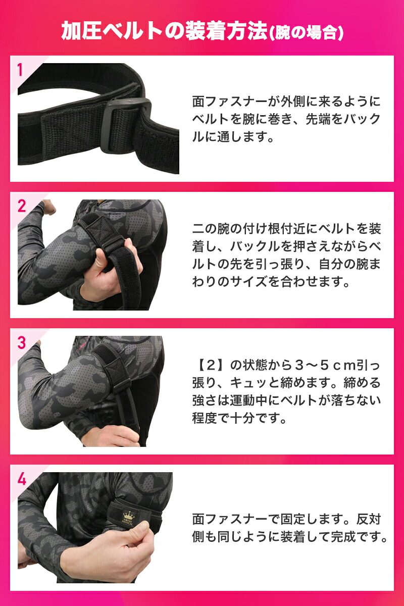 楽天市場】【期間限定☆SALE】加圧ベルト「正規品」腕用2本のみ