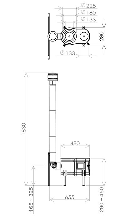 楽天市場】ホンマ製作所 ステンレスストーブコンロセット APS-48DX