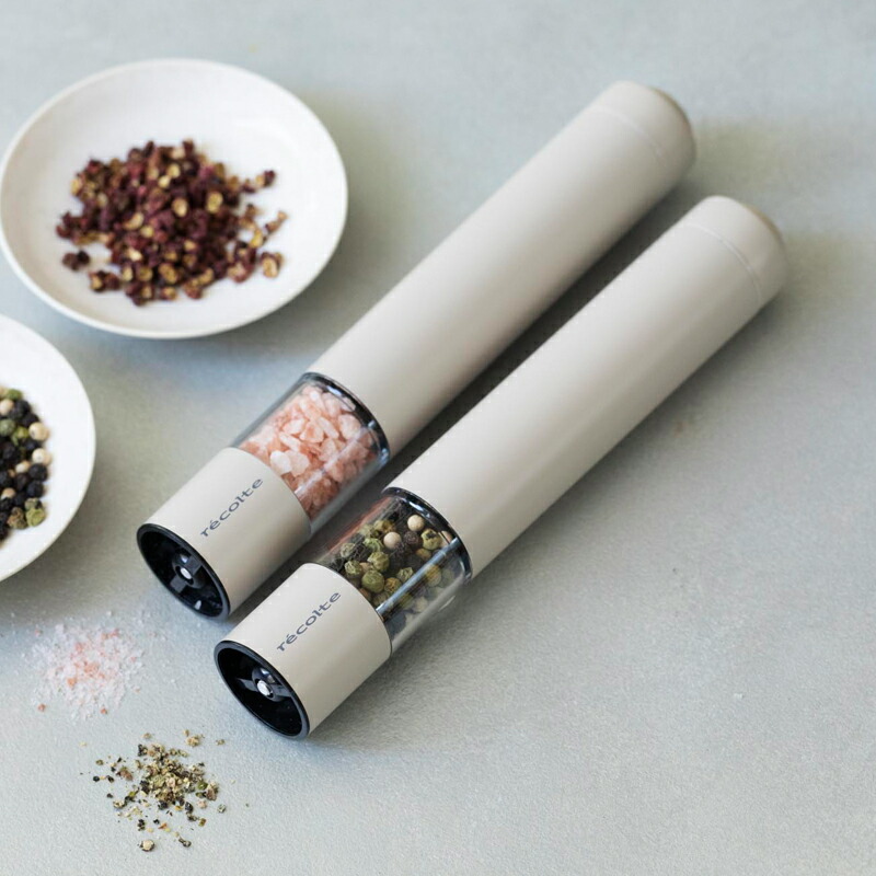 楽天市場】【特典付】電動ミル レコルト recolte ソルト＆ペッパーミル