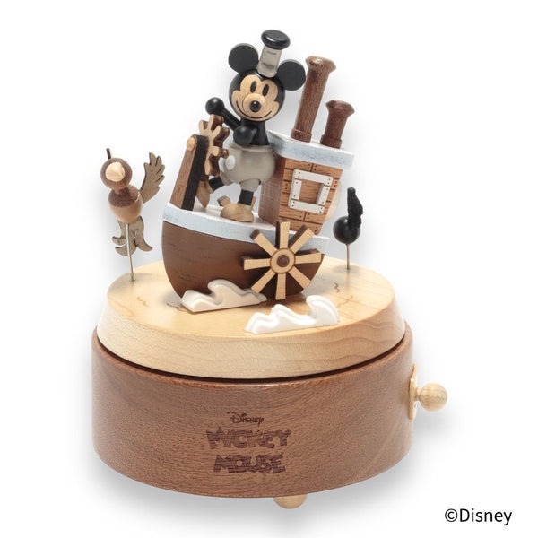 楽天市場】ニデックオルゴール ディズニー木製オルゴール Mickey／蒸気