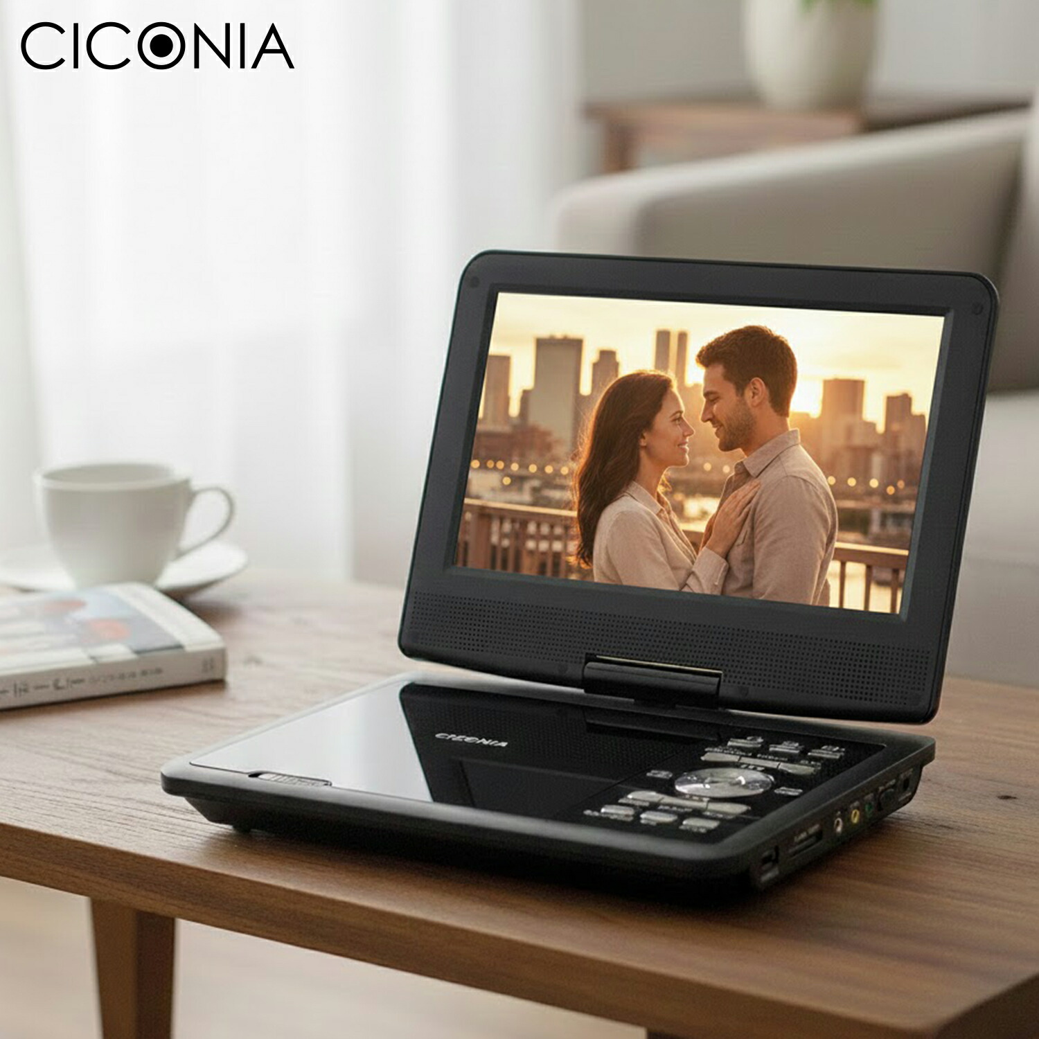 楽天市場】【SALE】【送料無料】9インチ ポータブルDVDプレーヤー 再生