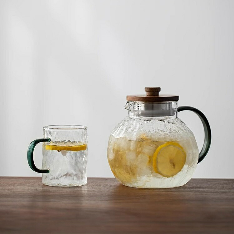 楽天市場】【直火可・1300ml】丸々 冷水筒 耐熱ガラス 麦茶ポット