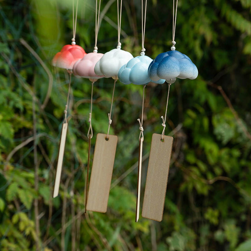 楽天市場】IwaiLoft ふわふわ 曇風鈴 手作り磁器風鈴・1300度焼成