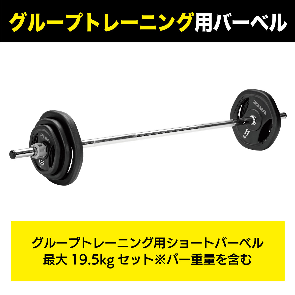 楽天市場】【業務用】スタジオバーベルセット バー ウエイトディスク