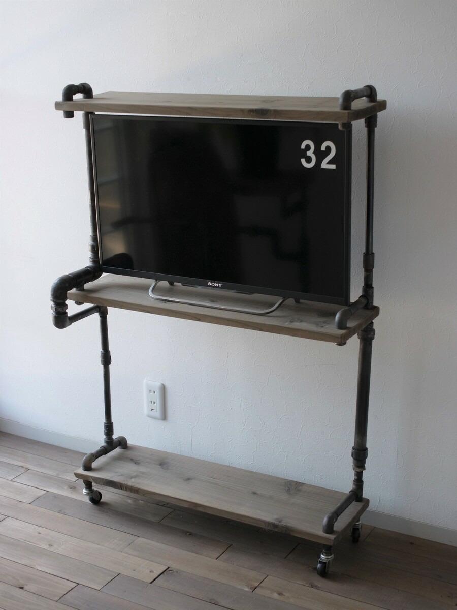 楽天市場】【現品限り】vintage iron shelf 1180*800*310（アイアン 棚