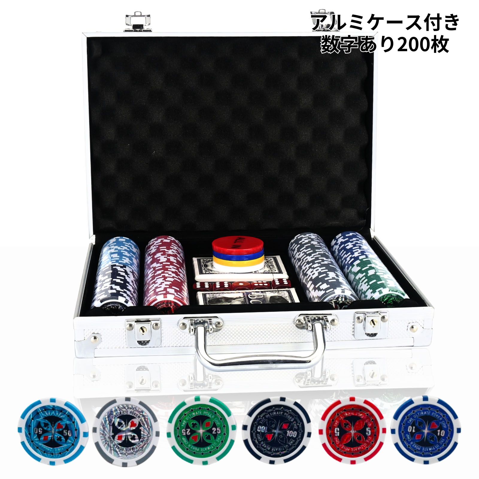 楽天市場】【最強配送】 カジノセット ポーカーセット 【本格的な