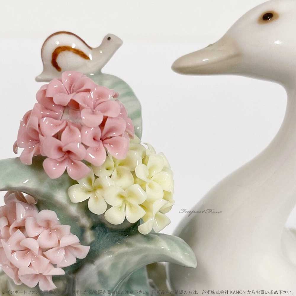 楽天市場】リヤドロ かたつむりとアヒルたち ヒヨコ 花 置物 01001439