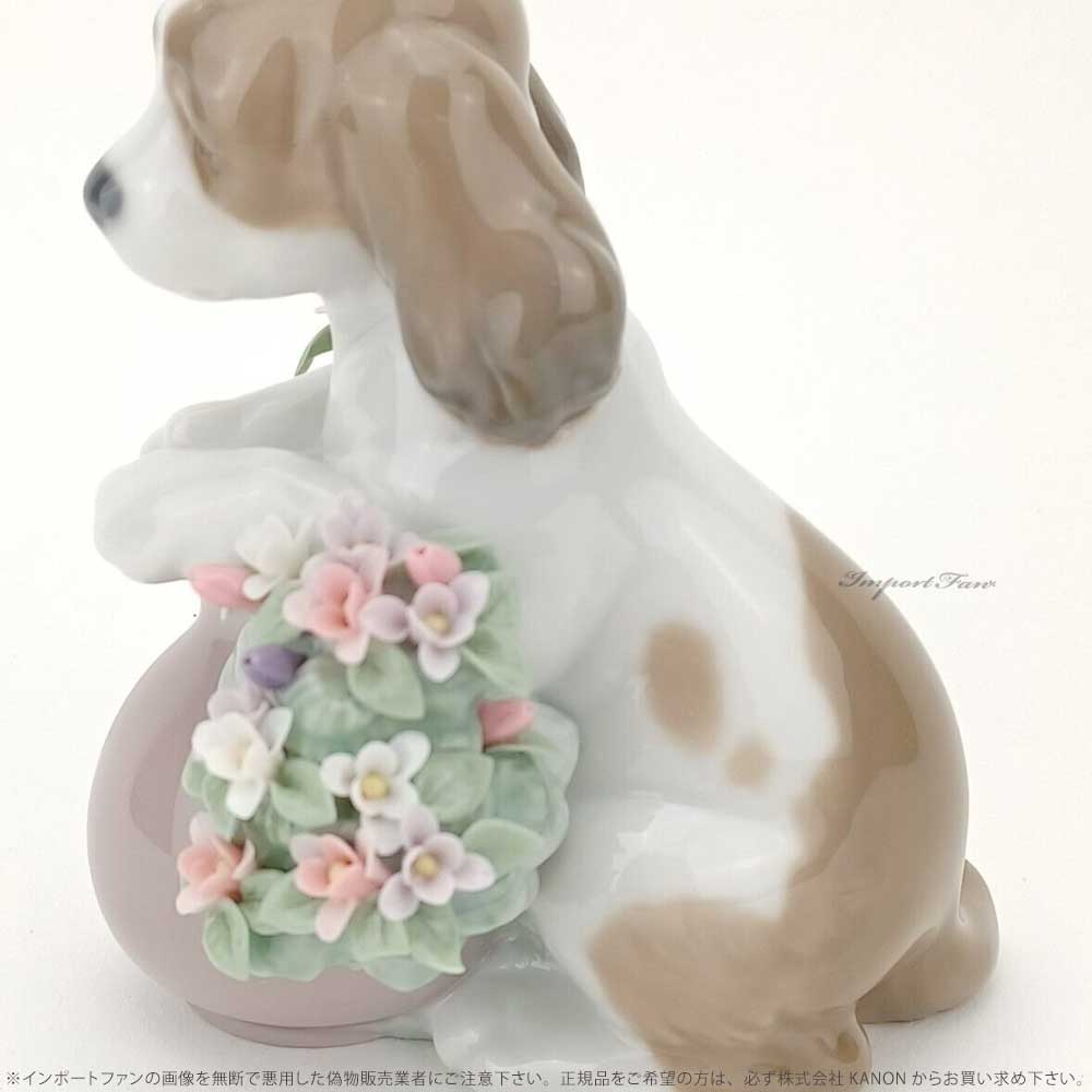 楽天市場】リヤドロ お花が大好き 犬 スパニエル 置物 01006574 LLADRO