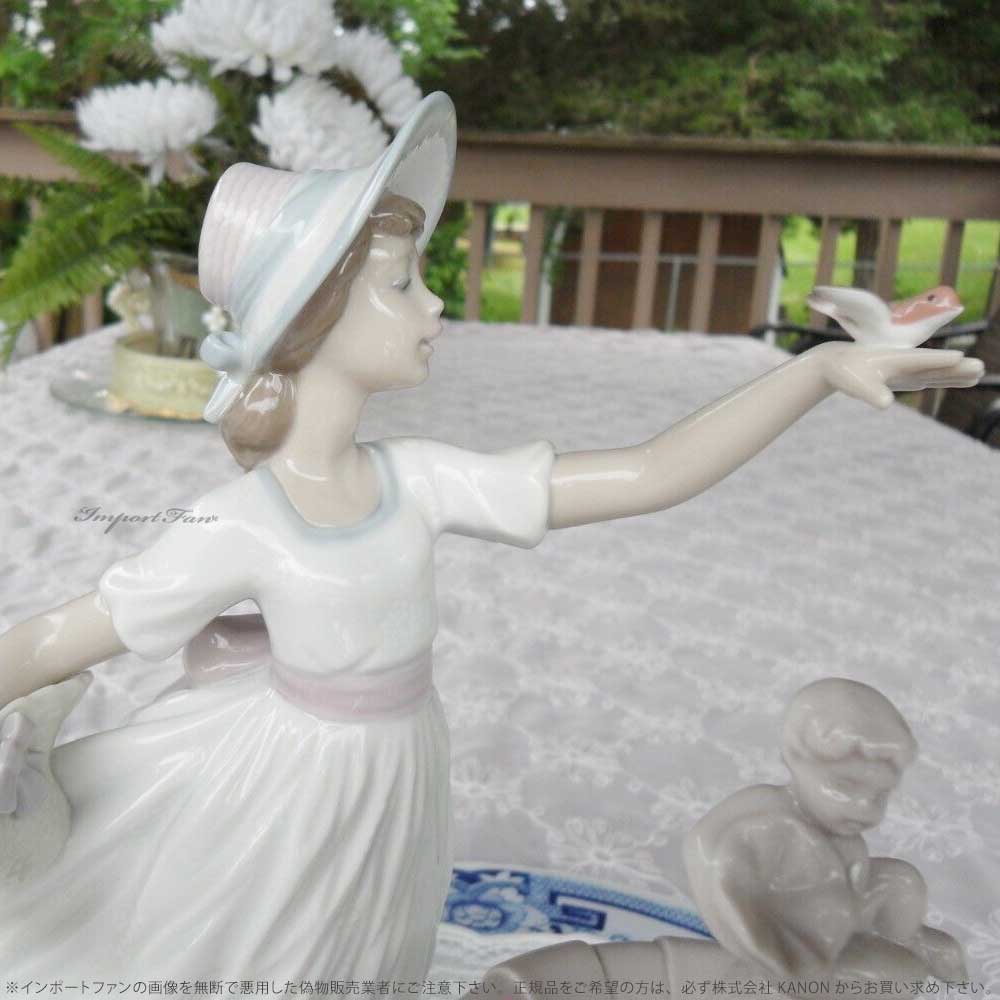 楽天市場】リヤドロ 春を告げる小鳥たち 少女 置物 01006106 LLADRO