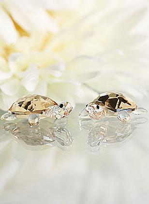 楽天市場】スワロフスキー Swarovski 子ガメ 亀 カメ Crystal Golden