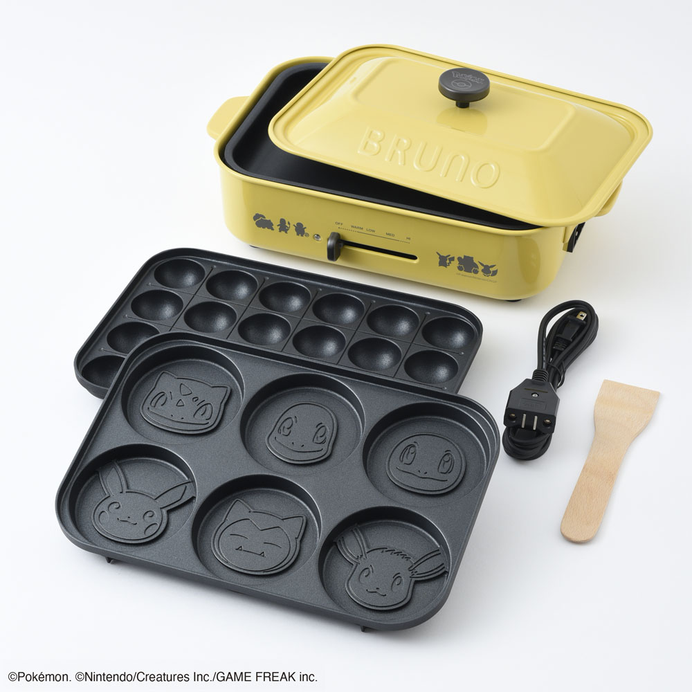 楽天市場】BRUNO ポケモン コンパクトホットプレート BOE118-YE