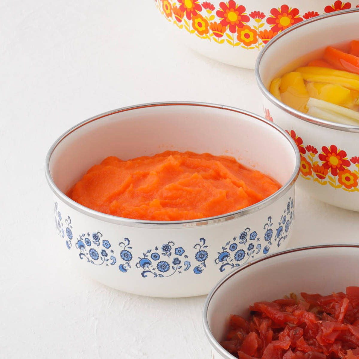 楽天市場】保存容器 800ml メモリーズ 14cm 丸型容器 ブルーフラワー