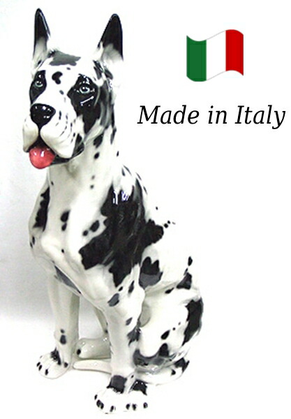 楽天市場】グレートデン 置物 オブジェ h6-101a 【送料無料】 イタリア