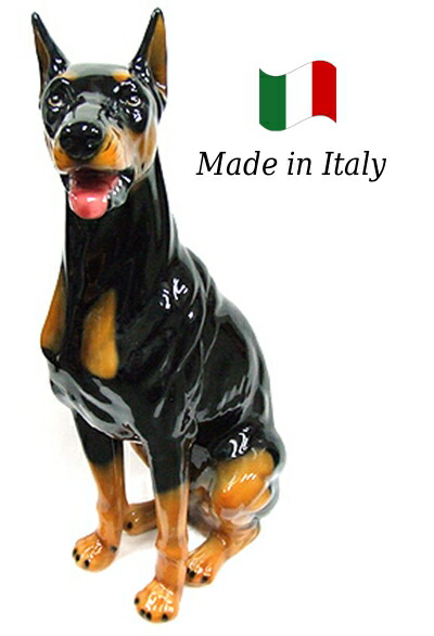 楽天市場】ドーベルマン 置物 オブジェ h6-106 【送料無料】 イタリア