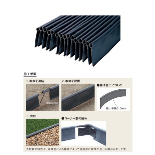 楽天市場】ユニソン 芝生エッジ材 エッジマスター 1セット(15本