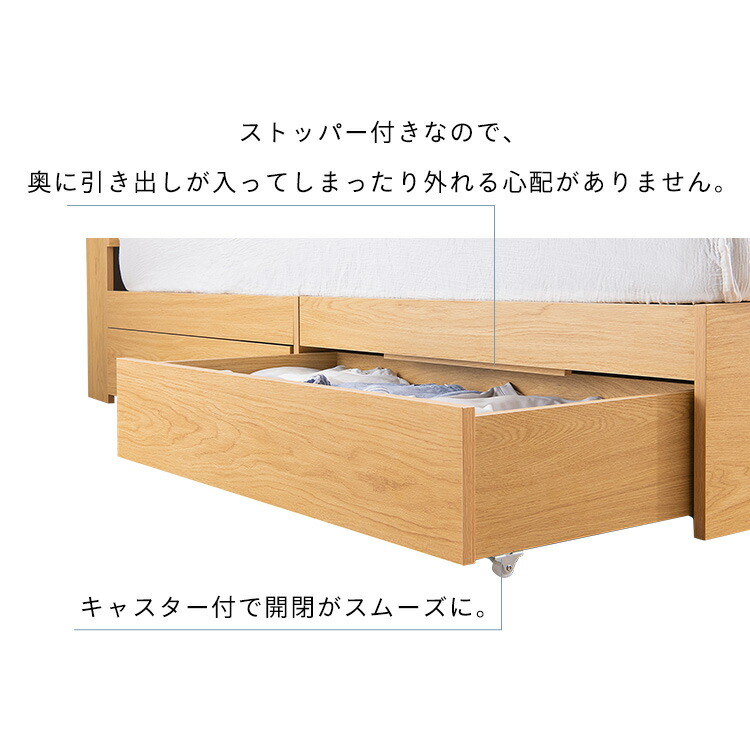 楽天市場】ベッドフレーム ベッド マットレス付き シングル 収納付き