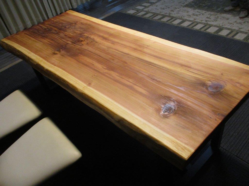 楽天市場】# 818□ 吉野杉 杉 スギ 一枚板 ダイニングテーブル ロー