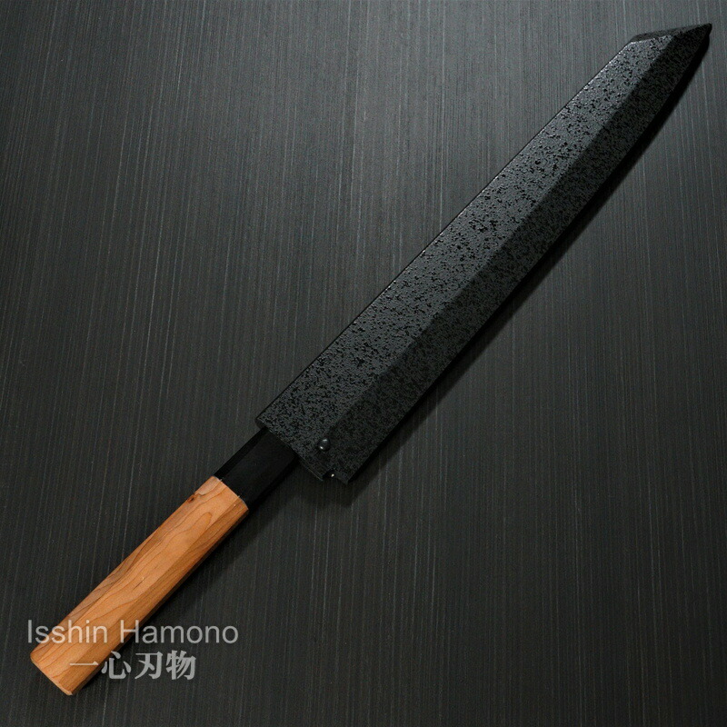 楽天市場】包丁 柳刃 剣型柳刃 300mm 青二鋼 焔 飛燕 堺孝行 堺鍛冶師