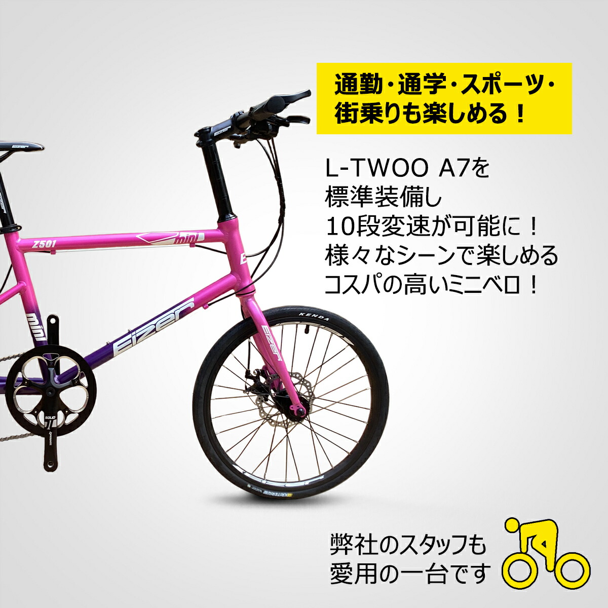 ミニベロ☆Schneizer Mini Z501☆リメイク☆OH済み☆再塗装 ミニベロ