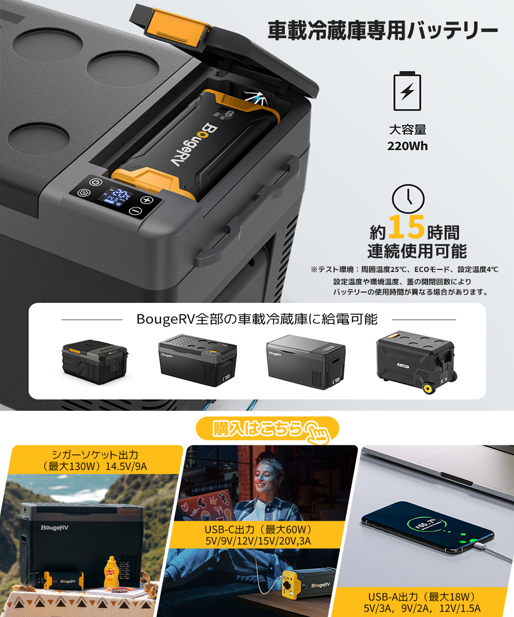 楽天市場】ss限定10倍PT【277Whバッテリー付き＆急速冷凍】BougeRV