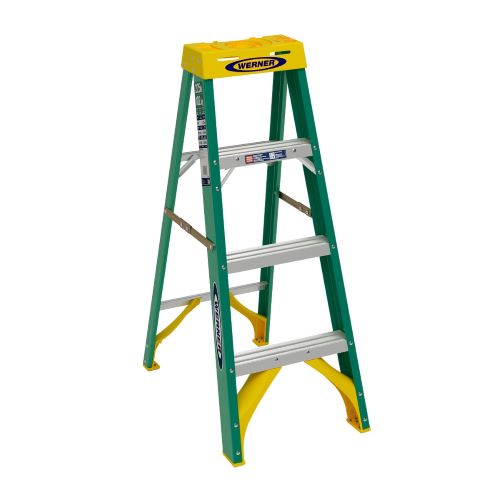 楽天市場】WERNER 4FT TYPE II FIBERGLASS STEP LADDER 5904 225lb
